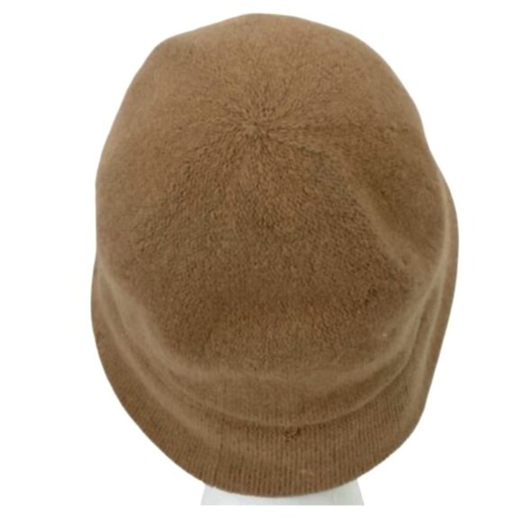 Kangol Angora Bucket Hat Camel Brown Textured Wool Blend Minimalist Streetwear - Picture 3 of 7